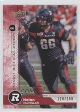 2018 Upper Deck CFL Red 124/150 Nolan MacMillan #160 r6v