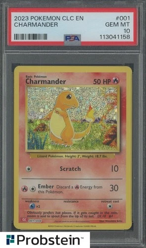2023 Pokemon CLC EN Classic #001 Charmander PSA 10 GEM MINT