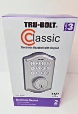 Tru-Bolt® Classic Electronic Keypad Door Deadbolt in satin nickel, 1740004