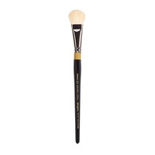 KINGART 3 4 Ovalado MOP Artista Cepillo Metal Negro Pulgadas Estándar Decorativo Premium