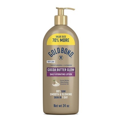 GOLD BOND Radiance Renewal Hydrating Coconut Butter Lotion for Visibly Dry, Flak