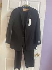 NWT /EUC Calvin Klein Boys 3 Piece Black Suit, Size 20
