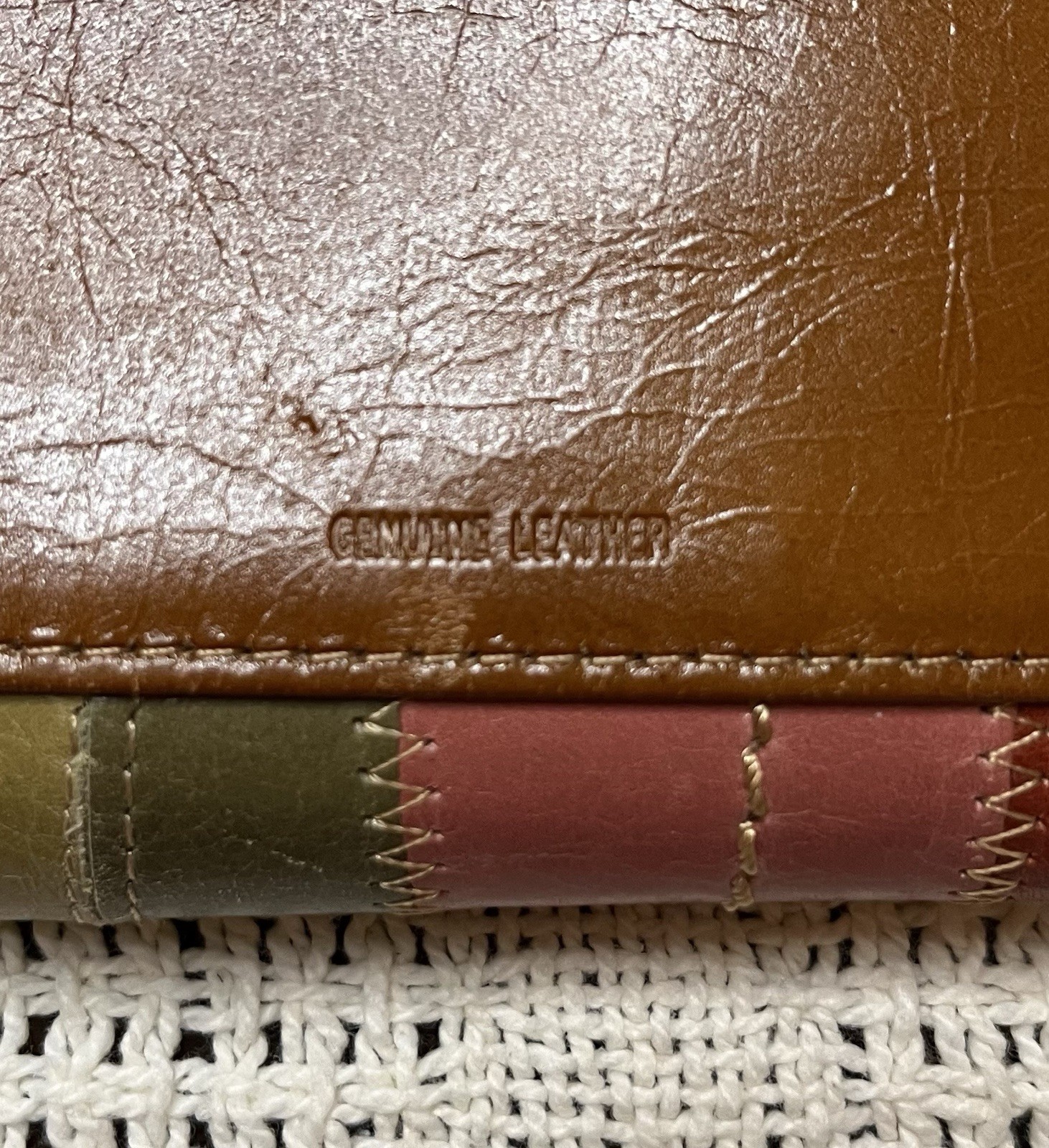 Fossil Multicolor Patchwork Leather Kiss Lock Wal… - image 5