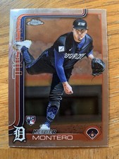 2025 topps chrome Keider Montero RC #7 Detroit Tigers 