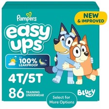 Pampers Easy Ups Bluey Potty Training Pants Size 6 4T-5T, 86 Count Select for M