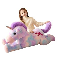 Giant Unicorn Stuffed Animal Plush Soft Toy,43" Large Jumbo Cute Big Size Hug...