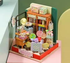  Miniature DIY Kit - Candy Display Dollhouse Kit 