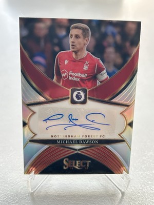 2024-25 Panini Select Premier League Michael Dawson Auto Prizm Notts Forest SSP