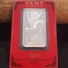 PAMP Suisse 1 oz .999 Fine Silver bar 2014 Lunar Calendar Series Horse  Bullion