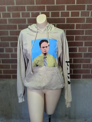 The Office Dwight Schrute False Pullover Hoodie Adult M Beige Ripple Junction