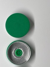 1000 Lot 20mm Flip Top Aluminum Crimp Caps for Vials Matt Green