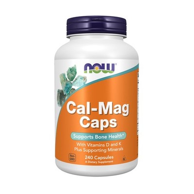 NOW Supplements, Cal-Mag Caps with Vitamin D and Supporting Minerals, Supports