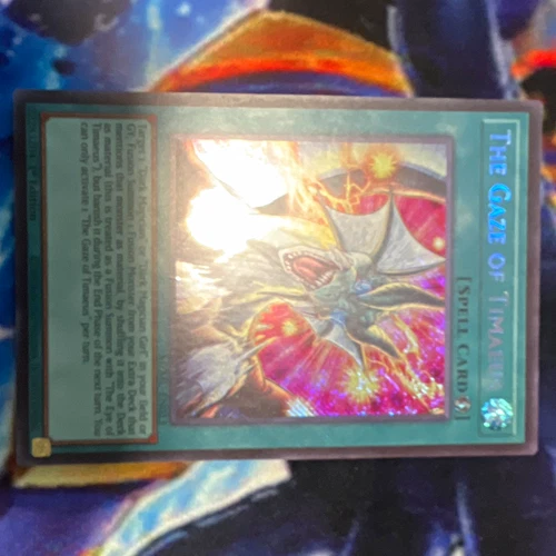 The Gaze of Timaeus Secret Rare Foil Limited Ed EN Yu-Gi-Oh! TCG - product listing photo