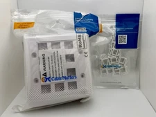 Cable Matters 5-pack 12 Port Keystone Jack Wall Plate / 20-pack Blank Insert