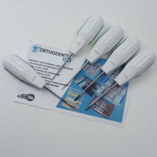 Directa 506332 Luxator Dental Instruments Periotomes L-K Vet Kit