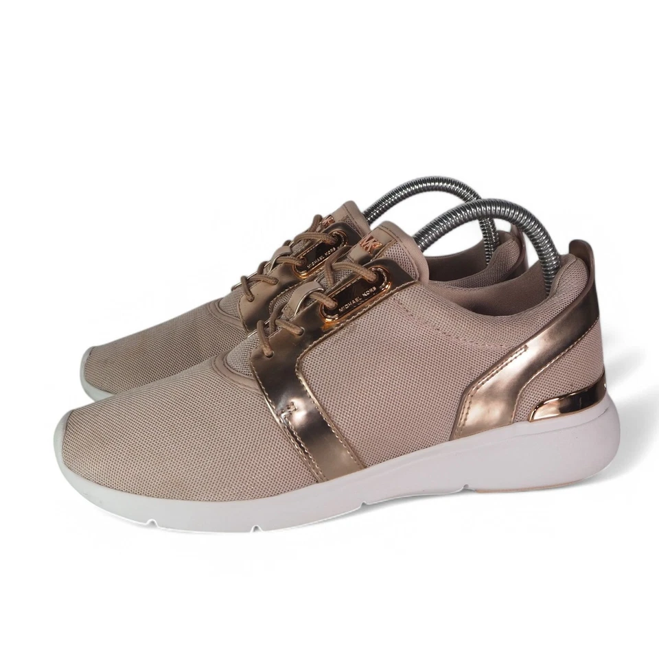 Tenis informales Michael Michael Kors Amanda de malla metálica HJ18J para mujer 7,5 M Foto 2 de 4