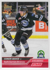 Conor Geekie 23-24 Upper Deck CHL Stars Exclusives /100 #343 Broncos