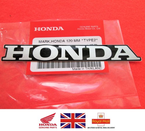 HONDA MARK 120MM SILVER & BLACK STICKER DECAL BADGE LOGO GENUINE ** UK ...