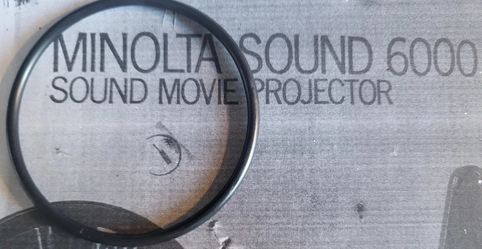 Minolta 6000 & 7000 Movie Film Projector Replacement Motor Drive Belt--NEW