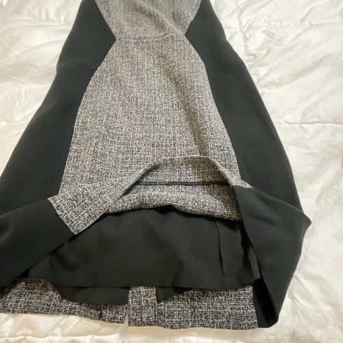 The Limited Tweed Dress Size 6 Grey and Black Business Attire Sleeveless - Picture 6 of 8