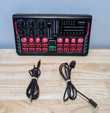 Tenlamp Audio Mixer with Audio Interface, Live Streaming Recording Kit Podcast