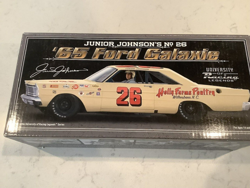 JUNIOR JOHNSON AUTOGRAPHED 1965 URL GALAXIE 500 HOLLY FARMS DIECAST W/COA & CARD - Picture 2 of 23