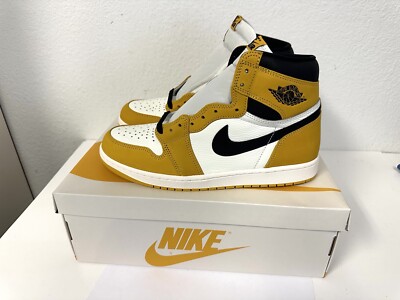 Nike Men's Air Jordan 1 High OG Yellow Ochre DZ5485 701 - New Size