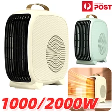 Portable Electric Fan Heater Fast Heating Winter Warm Space Home Office 2000W AU