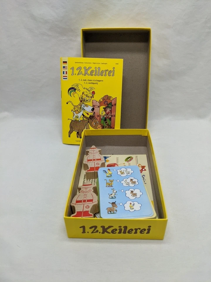 German Edition 1, 2, Keilerei Haba Children's Board Game Complete - Image 3 of 4