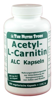 Acetyl-L-Carnitin (ALC) 500 mg vegetarische Kapseln 200 Stk. - PZN: 09002845