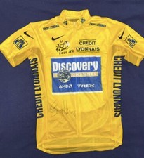 Maglia Gialla Yellow Jersey Worn and Signed Lance Armstrong Tour De France 2005