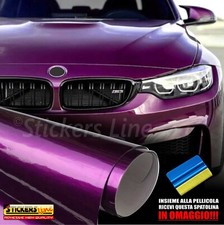 Lila Metallisch Glänzende Folie 150x500 Cm Auto Motorrad Car Wrapping Purple