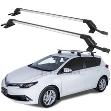 Chrome Top Roof Rack Cross Bar Luggage Carrier Lock For Toyota Corolla 00-22