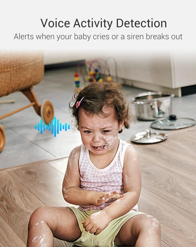 Cámara inteligente para el hogar Ezviz C6 2K⁺ Pan/Tilt Monitor de mascotas para bebés AI Detección de humanos y mascotas Foto 4 de 4