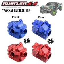 Front + Rear Diff GearBox for Traxxas 1/10 Rustler Hoss Slash Stampede 4x4 VXL