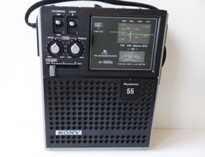 SONY IC-5500 トランシーバーF ソニー ICF-5500 スカイセンサーFM/AM/SW 3 BAND 1972年・日本製・純正