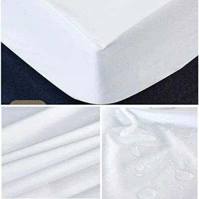 🔥New Waterproof Mattress Cover Protector Fitted Wet Sheet Super King Size Bed