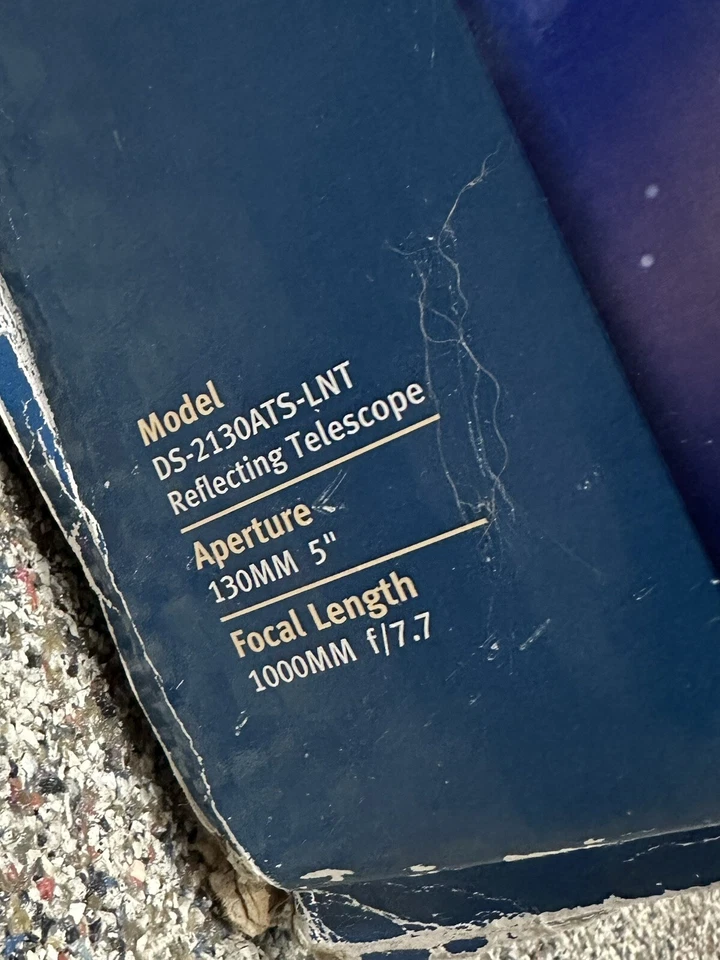 Meade DS-2130 ATS-LNT Altazimuth Reflector Self Guided Telescope TESTED WORKING! - Image 3 of 4