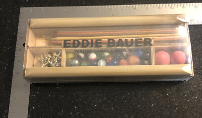 Eddie Bauer Pastime Games - Pick Up Sticks, Jumbo Jacks, Marbles Channel Craft