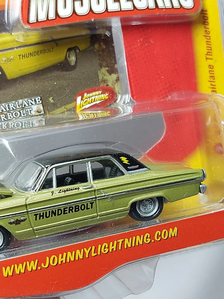 Johnny Lightning 1/64 🇨🇵 1964 Ford Fairlaine Thunderbolt - Photo 3/4