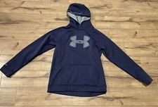 Under Armour Loose Boys Dark Blue Hoodie Size Youth XLarge  EUC