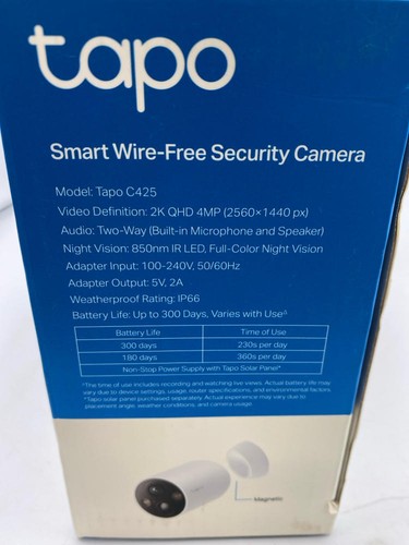 TP-Link Tapo MagCam Outdoor Security Camera (2K) – 2024 Model - Picture 2 of 8
