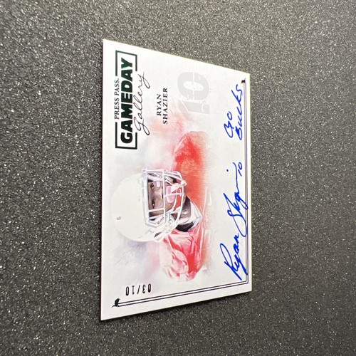 2014 Press Pass RYAN SHAZIER #GG-RS Gameday Gallery RC AUTO 03/10 “GO BUCKS” - Picture 2 of 12
