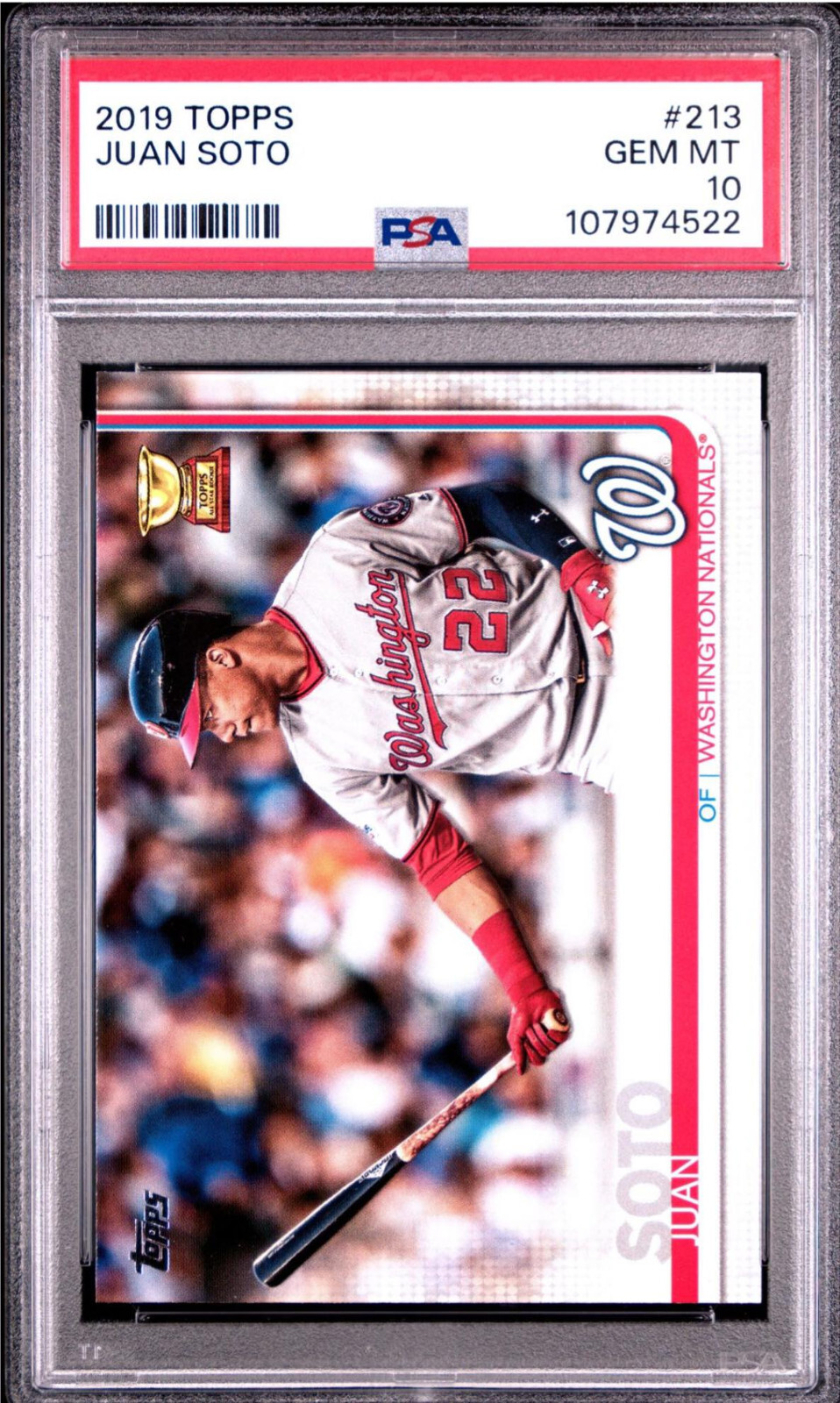 2019 TOPPS 213 JUAN SOTO (PSA 10)