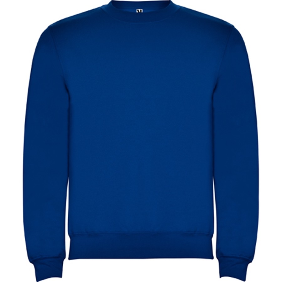Sudadera de hombre Clásica. Cuello, puños y cinturilla de punto canalé elastano