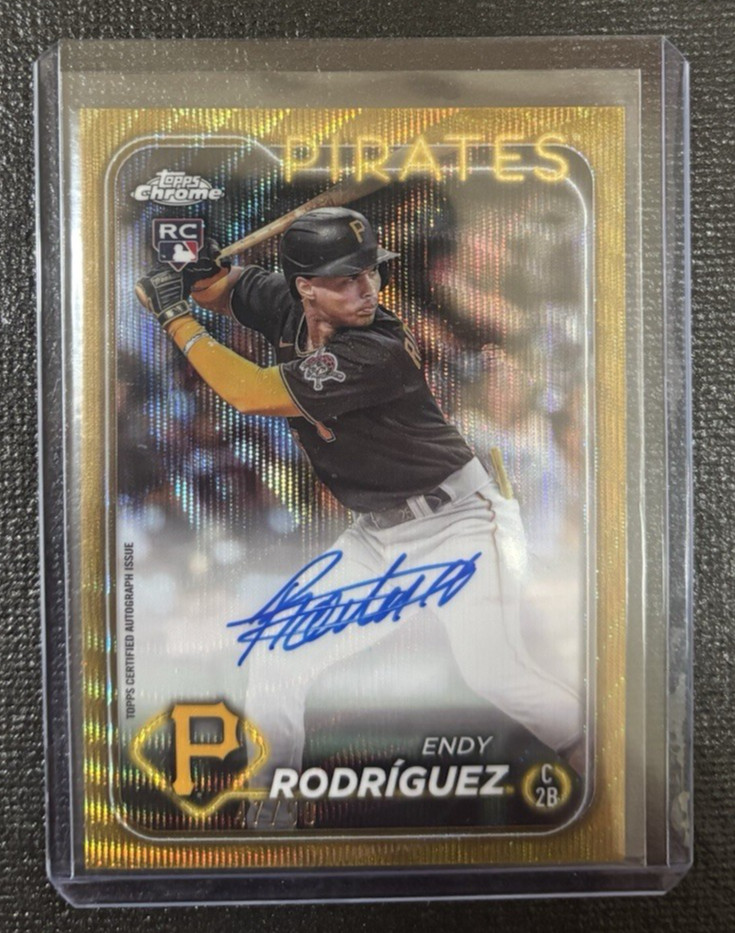2024 Topps Chrome - Rookie Autographs Endy Rodriguez /50 Gold Wave #RA-ER