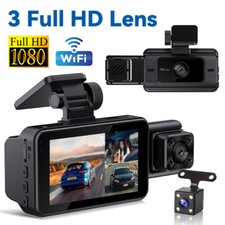 1080P Dashcam vorne und hinten Eingebaute WiFi 2.4G Dual Dash Kamera DVR Kamera