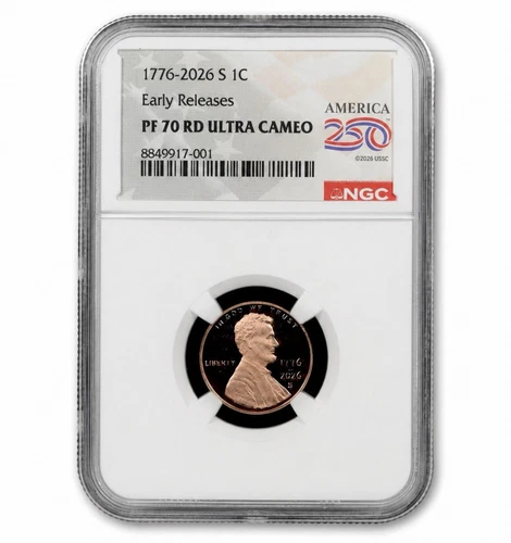 2026-S Lincoln Shield Cent Proof — photo from another recent sale