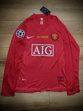 Manchester United 2008 Long Sleeve Home Jersey Size S