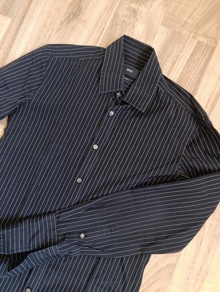 Men Hugo Boss Shirt Black 38 / M / 46
